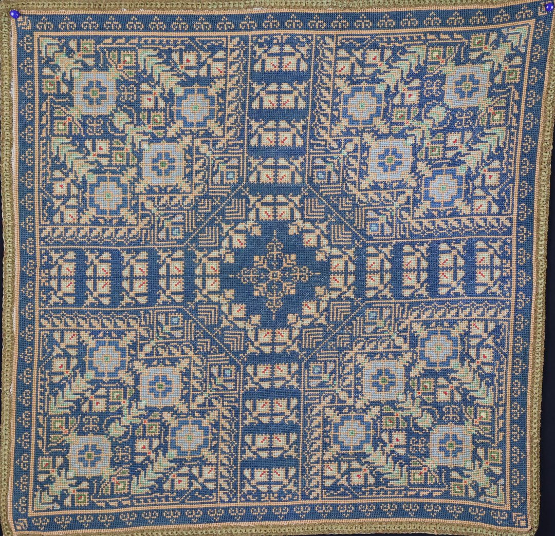 Balkan needlepoint square
