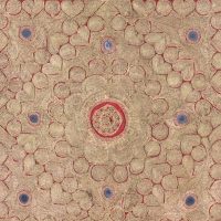 Sumatran antique gold thread panel