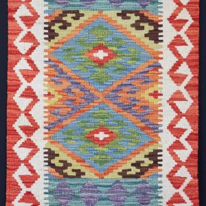 Multicolour Natural‑Dye Kilims • Dyed with pigments from fruits, vegetables, and spices. • Often brighter, with a more contemporary feel. • Typically woven in northern Afghanistan using Ghazni wool.