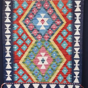 Multicolour Natural‑Dye Kilims • Dyed with pigments from fruits, vegetables, and spices. • Often brighter, with a more contemporary feel. • Typically woven in northern Afghanistan using Ghazni wool.