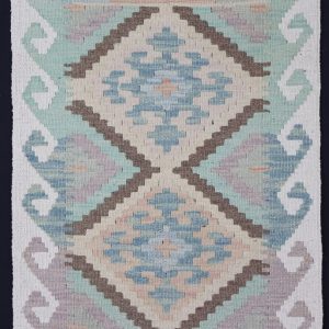 Multicolour Natural‑Dye Kilims • Dyed with pigments from fruits, vegetables, and spices. • Often brighter, with a more contemporary feel. • Typically woven in northern Afghanistan using Ghazni wool.