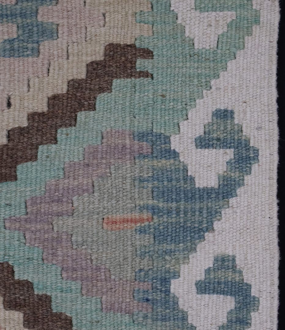 Multicolour Natural‑Dye Kilims • Dyed with pigments from fruits, vegetables, and spices. • Often brighter, with a more contemporary feel. • Typically woven in northern Afghanistan using Ghazni wool.