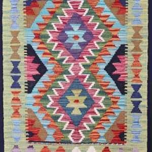 Multicolour Natural‑Dye Kilims • Dyed with pigments from fruits, vegetables, and spices. • Often brighter, with a more contemporary feel. • Typically woven in northern Afghanistan using Ghazni wool.
