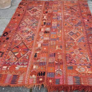 Colourful patterned rug