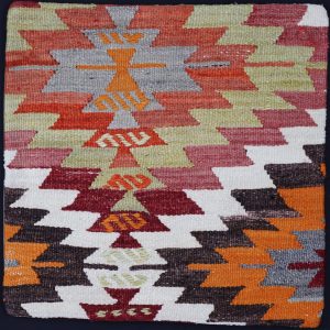 Colourful geometric patterned textile design