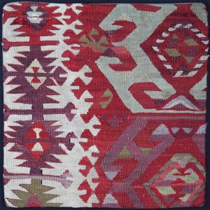 Colourful geometric patterned textile design