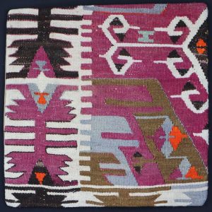 Colourful geometric patterned textile design