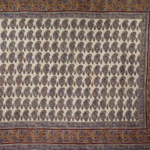 Hand Block Print Paisley, Rajasthani Cover.