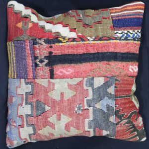 Colourful patterned decorative cushion