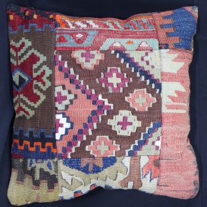 Colourful patterned decorative cushion