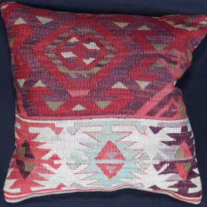 Colourful patterned decorative cushion