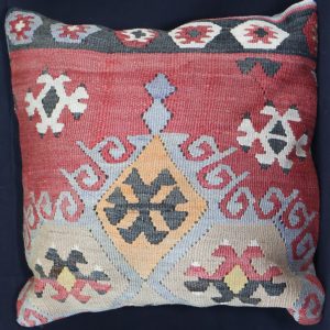 Colourful patterned decorative cushion