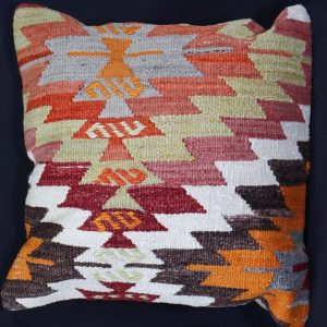 Colourful patterned decorative cushion