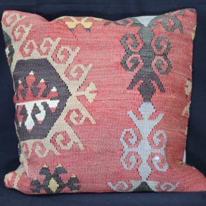 Colourful patterned decorative cushion
