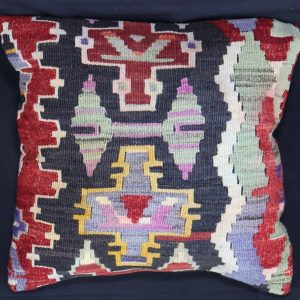 Colourful patterned decorative cushion
