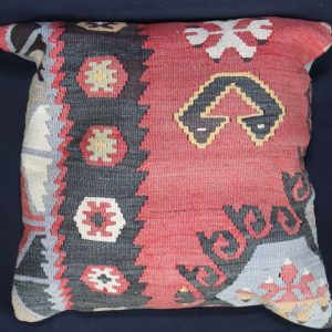 Colourful patterned decorative cushion