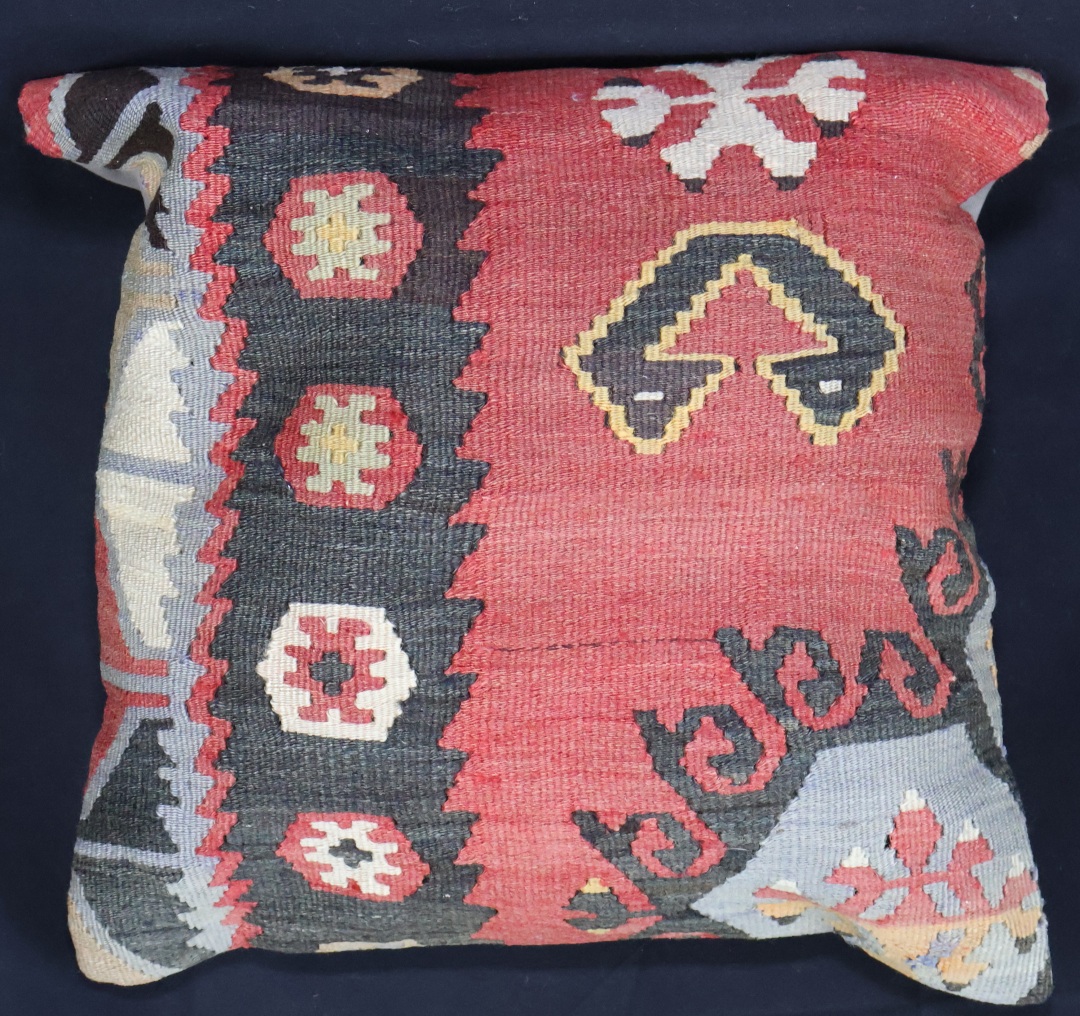 Colourful patterned decorative cushion