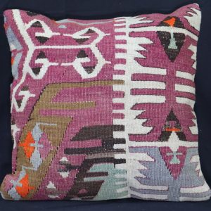 Colourful patterned decorative cushion