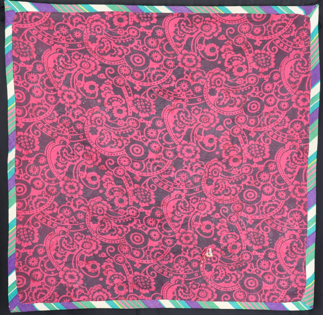 Colourful paisley patterned textile design