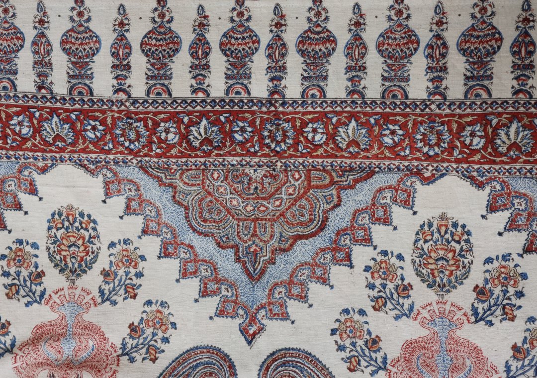 Intricate paisley patterned textile design
