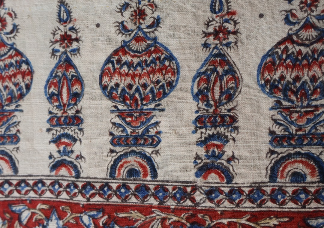 Intricate paisley patterned textile design