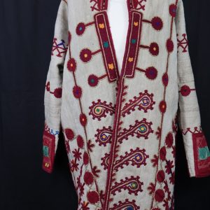 Embroidered traditional garment with patterns