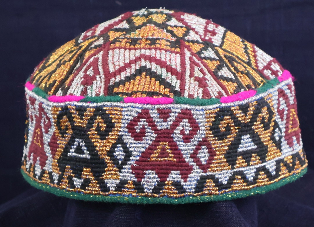 Tribal hat, Uzbek hat -small - medium #7