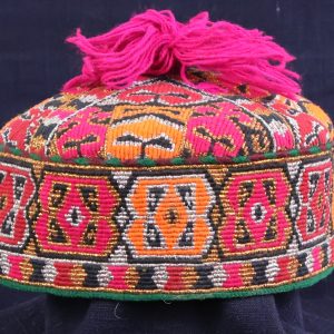 embroidered tribal hat